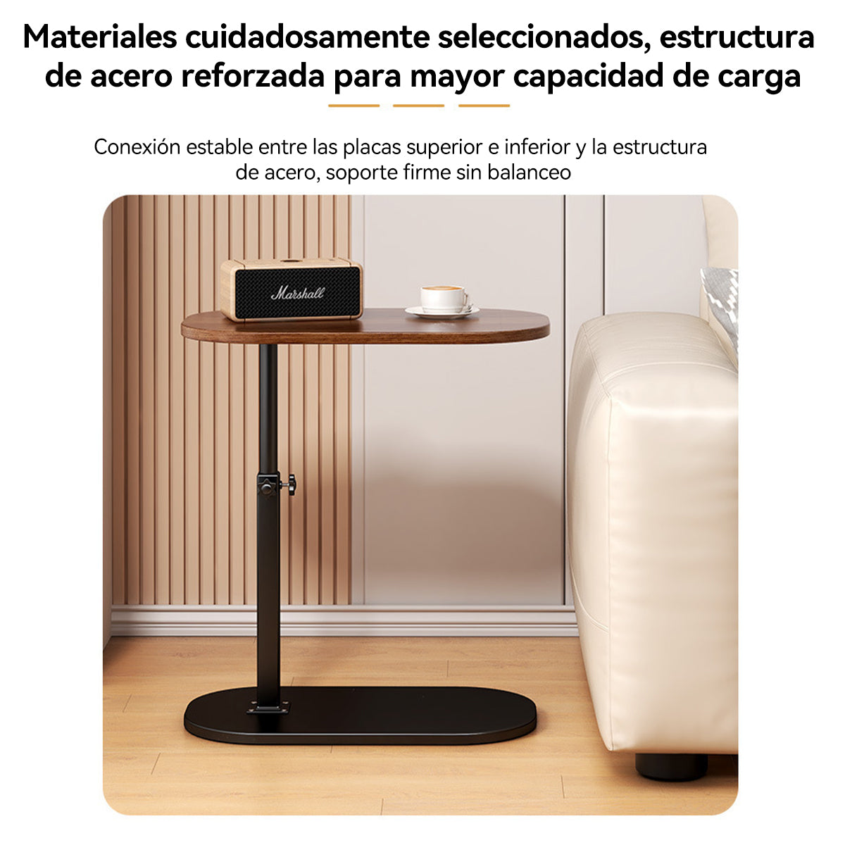 Height Adjustable Rotatable Home Office Desk Easy Clean Side Table