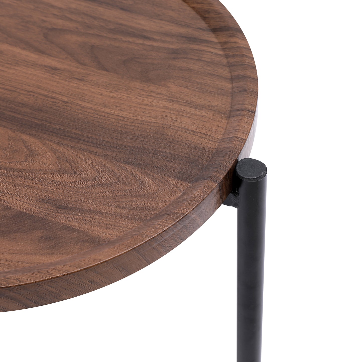 2-Tier End Table Round and Oval Sofa Side Table Overbed Bedside Table for Patio and Living Room Bedroom Medical Food Tray Table