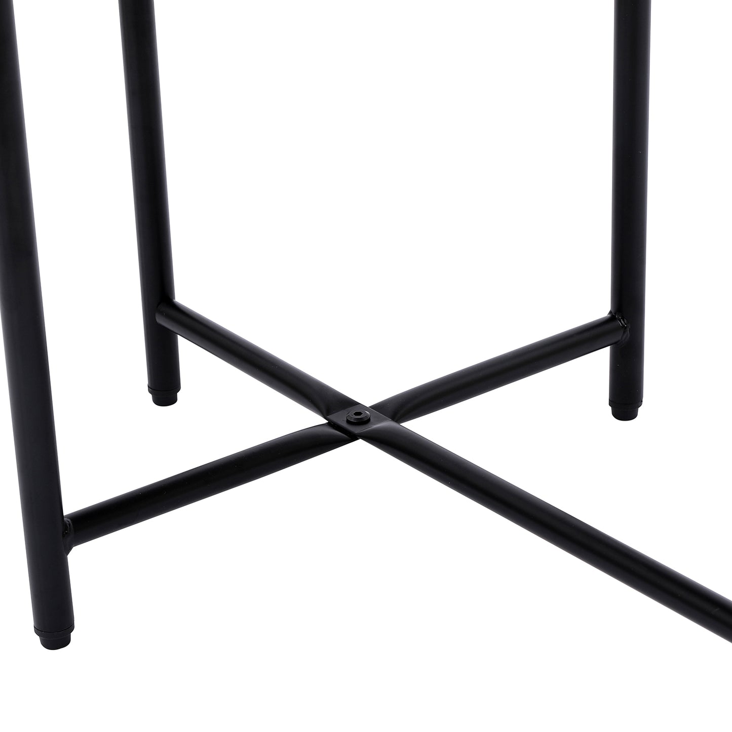 2-Tier End Table Round and Oval Sofa Side Table Overbed Bedside Table for Patio and Living Room Bedroom Medical Food Tray Table