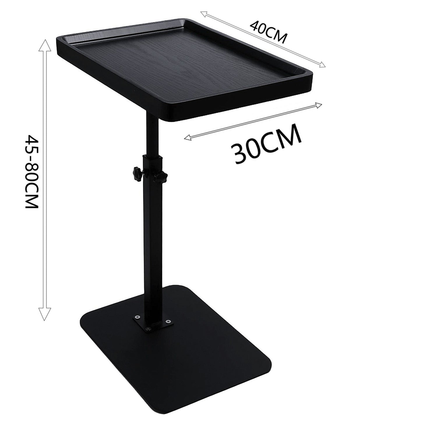 Adjustable Laptop Desk Rolling Cart Overbed Bedside Table 360° Rotatable