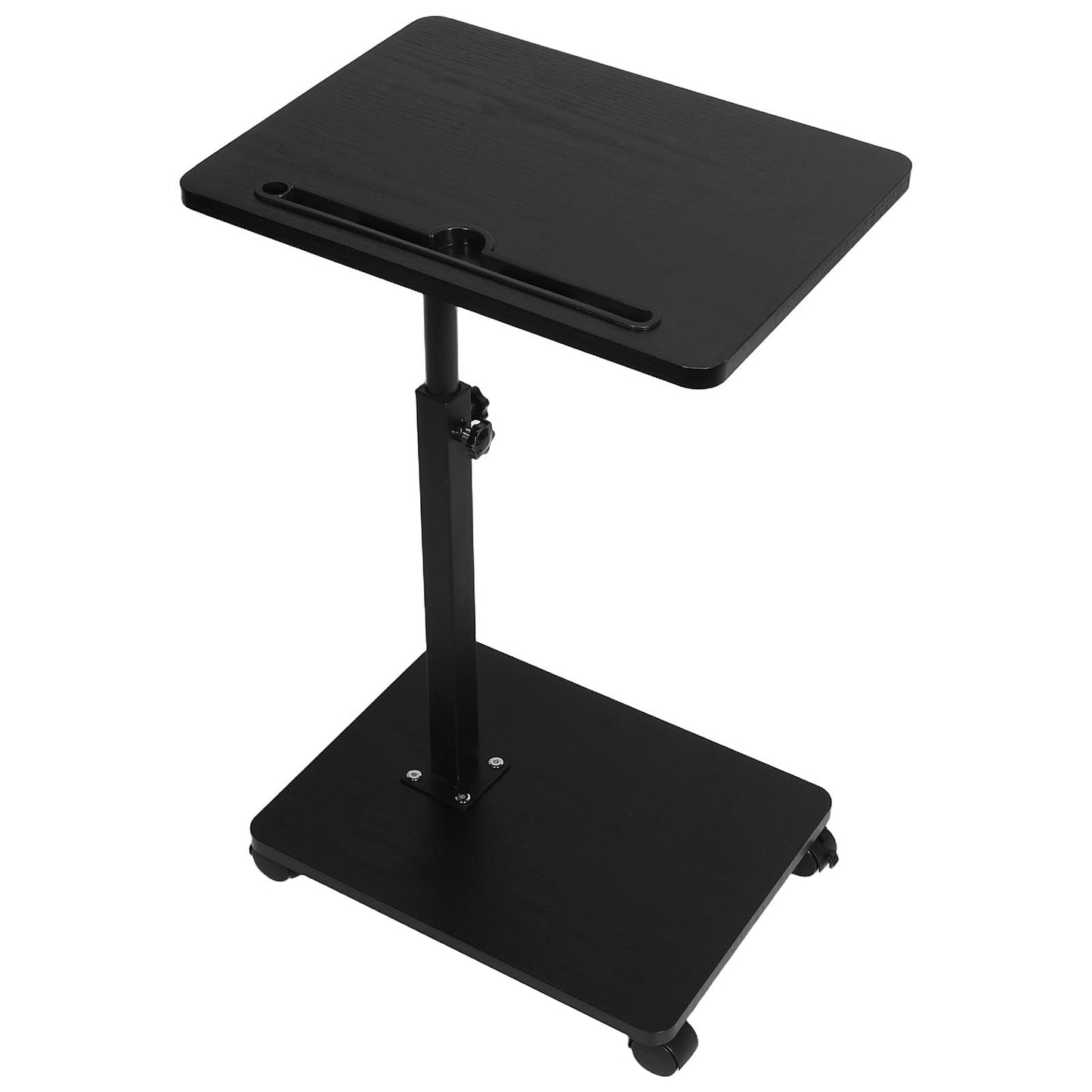 Adjustable Laptop Desk Rolling Cart Overbed Bedside Table 360° Rotatable