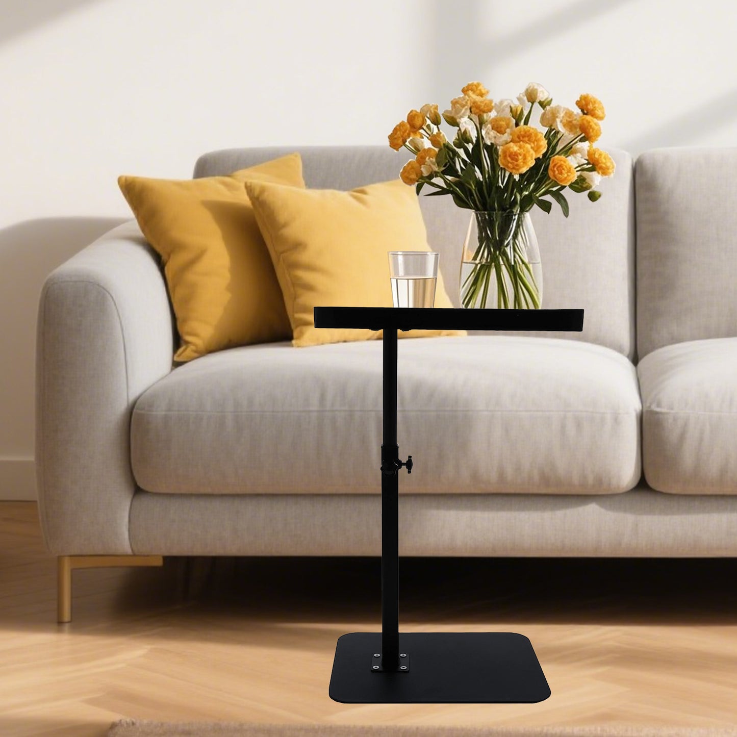 Adjustable Laptop Desk Rolling Cart Overbed Bedside Table 360° Rotatable