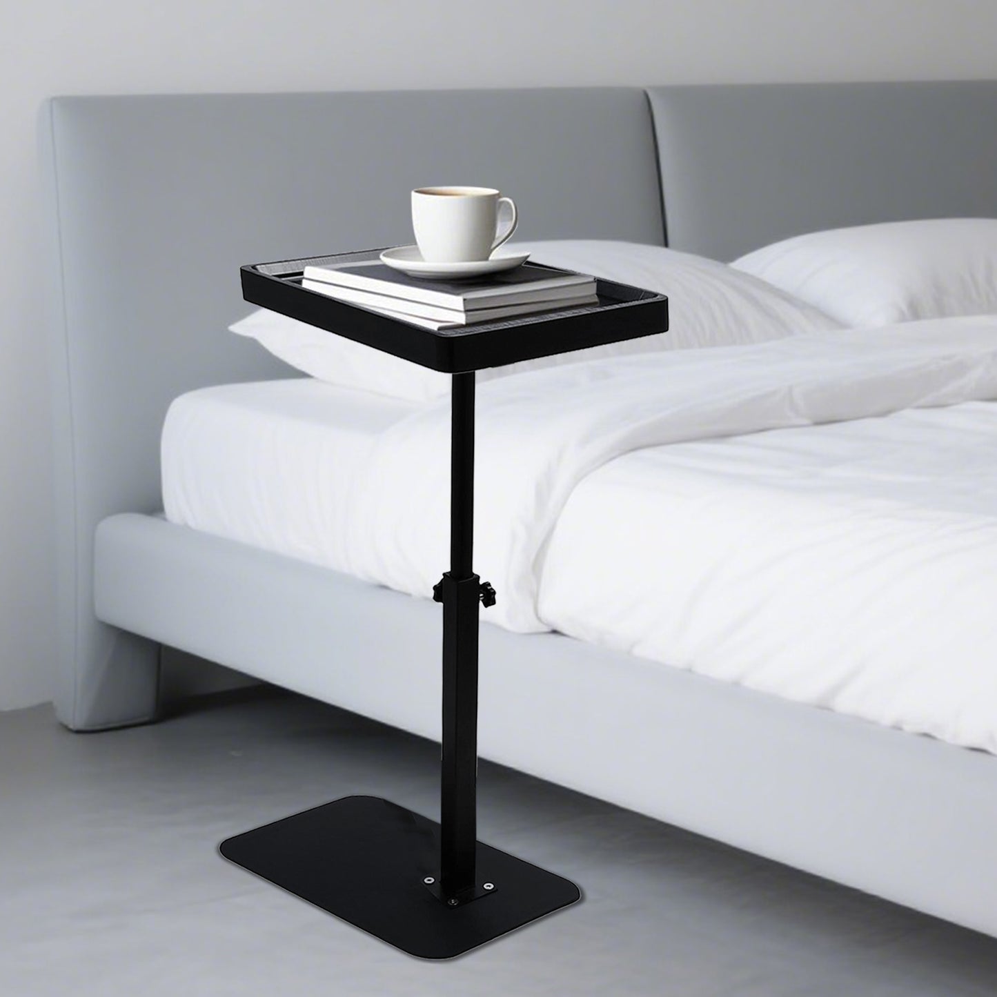 Adjustable Laptop Desk Rolling Cart Overbed Bedside Table 360° Rotatable