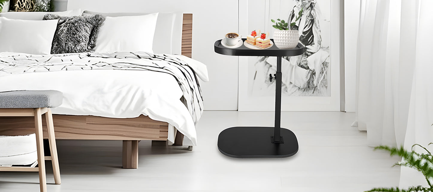 Height Adjustable Rotatable Home Office Desk Easy Clean Side Table