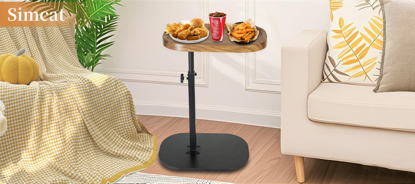 Height Adjustable Rotatable Home Office Desk Easy Clean Side Table