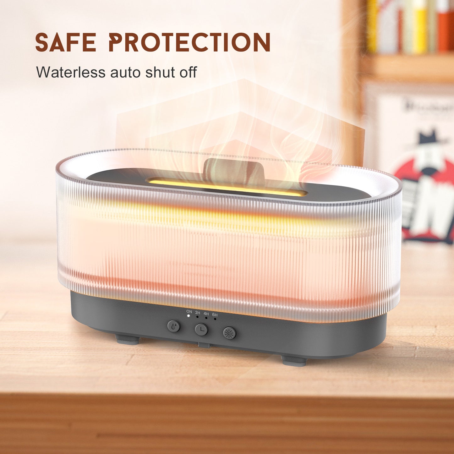 Ljustra Ultrasonic Humidifier 300ml Aromatherapy Diffuser Quiet Light