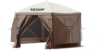 VEVOR Pop-up Camping Gazebo 12x12 10x10 Tent Canopy Outdoor Shelter