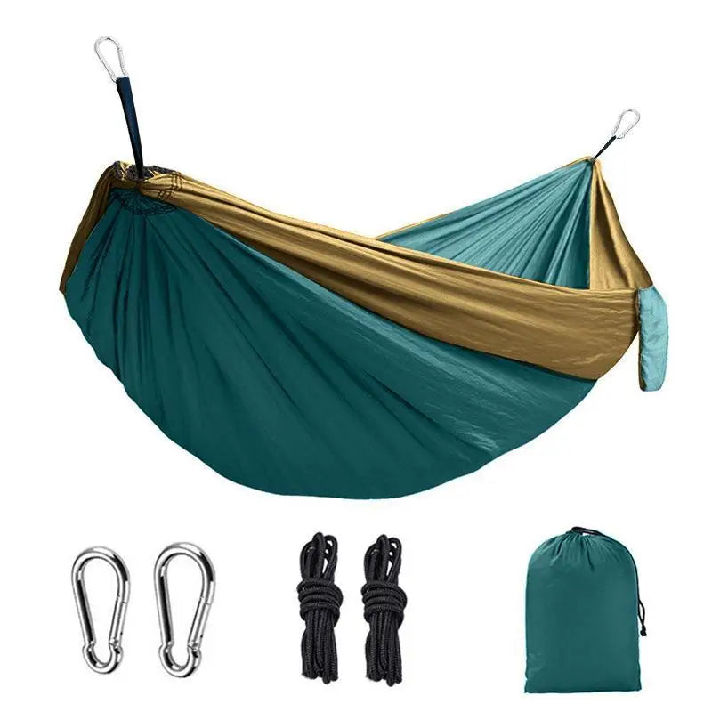Ultralight Portable Hammock with Steel Clips & Tree Straps for Outdoors