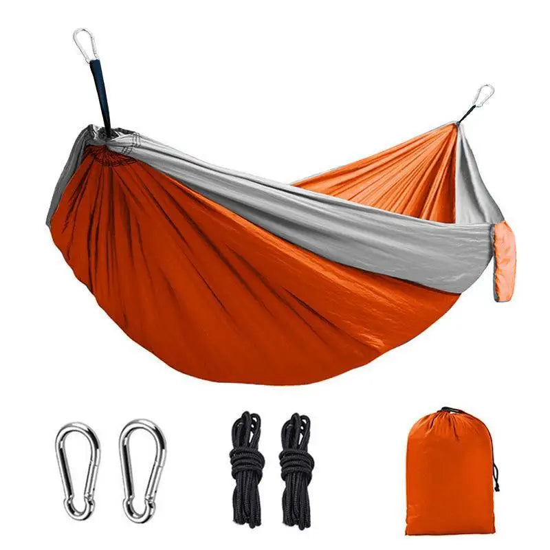 Ultralight Portable Hammock with Steel Clips & Tree Straps for Outdoors