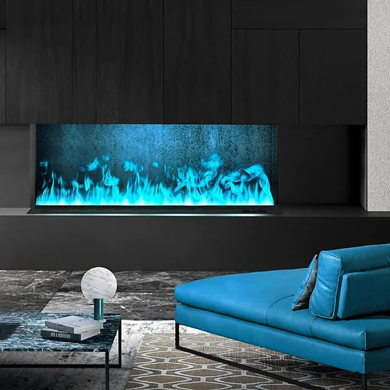 Smart Home 3D Atomized Electric Fireplace Indoor LED Flame Eco-Friendly