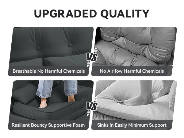 Ljustra Convertible Folding Sofa Bed Sleeper Chair Modern Living Room