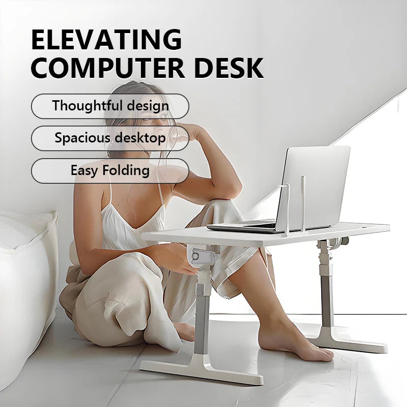 Adjustable Foldable Bedside Table Laptop Desk for Students Home Office