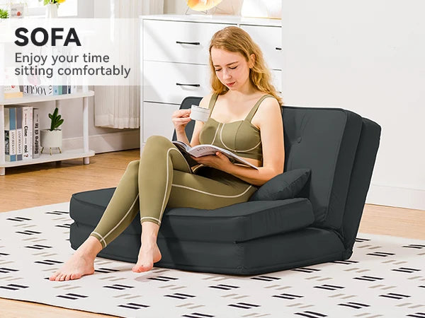 Ljustra Convertible Folding Sofa Bed Sleeper Chair Modern Living Room