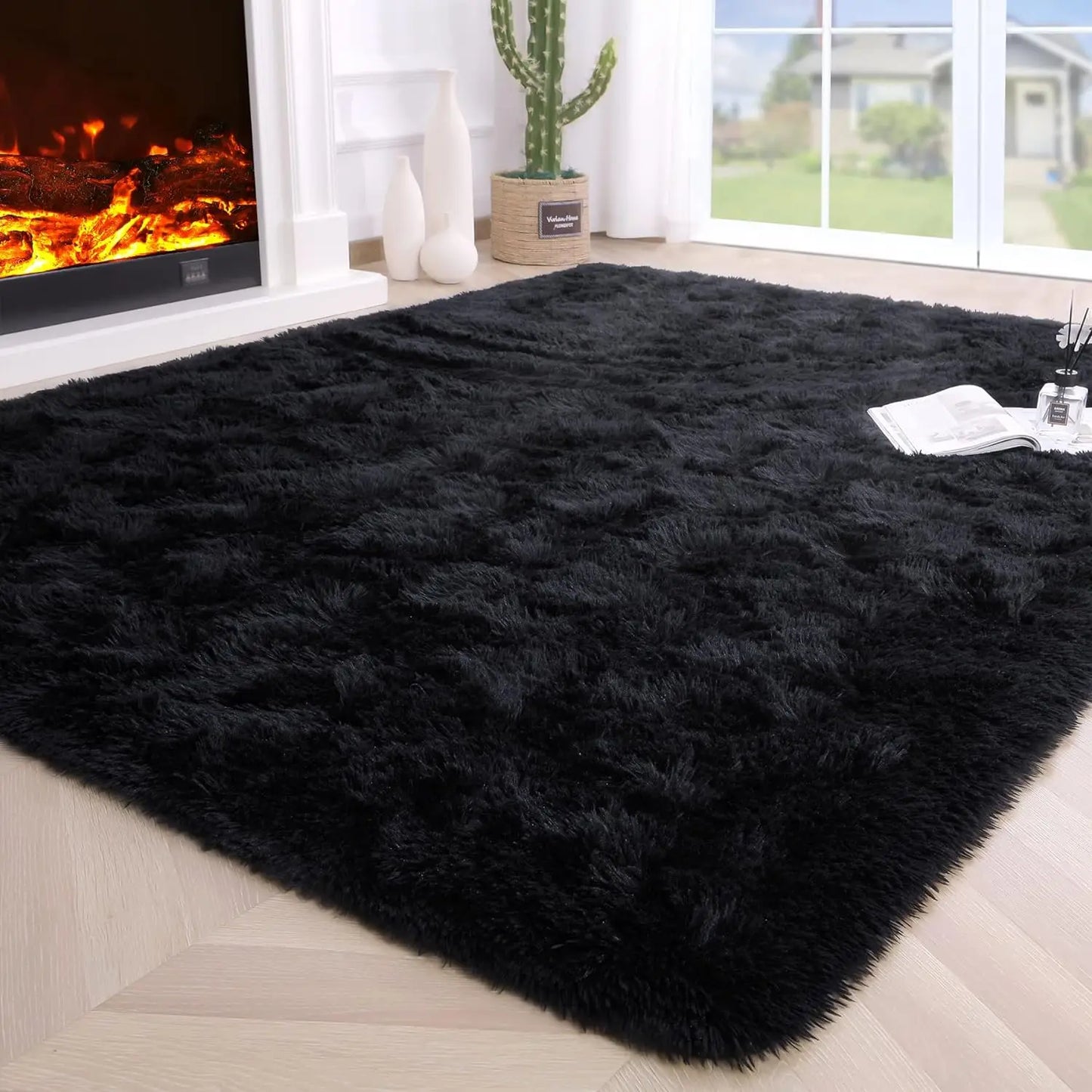 Fluffy Area Rugs for Bedroom Living Room Soft Fuzzy Non Slip Carpet