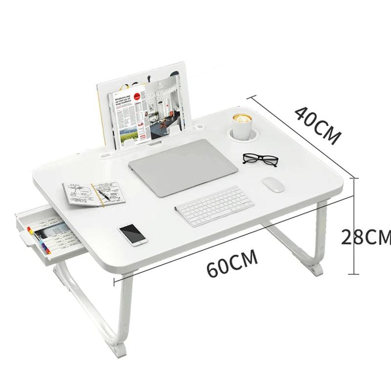 Multi-functional Folding Desk Laptop Table Space-Saving Bay Window Desk