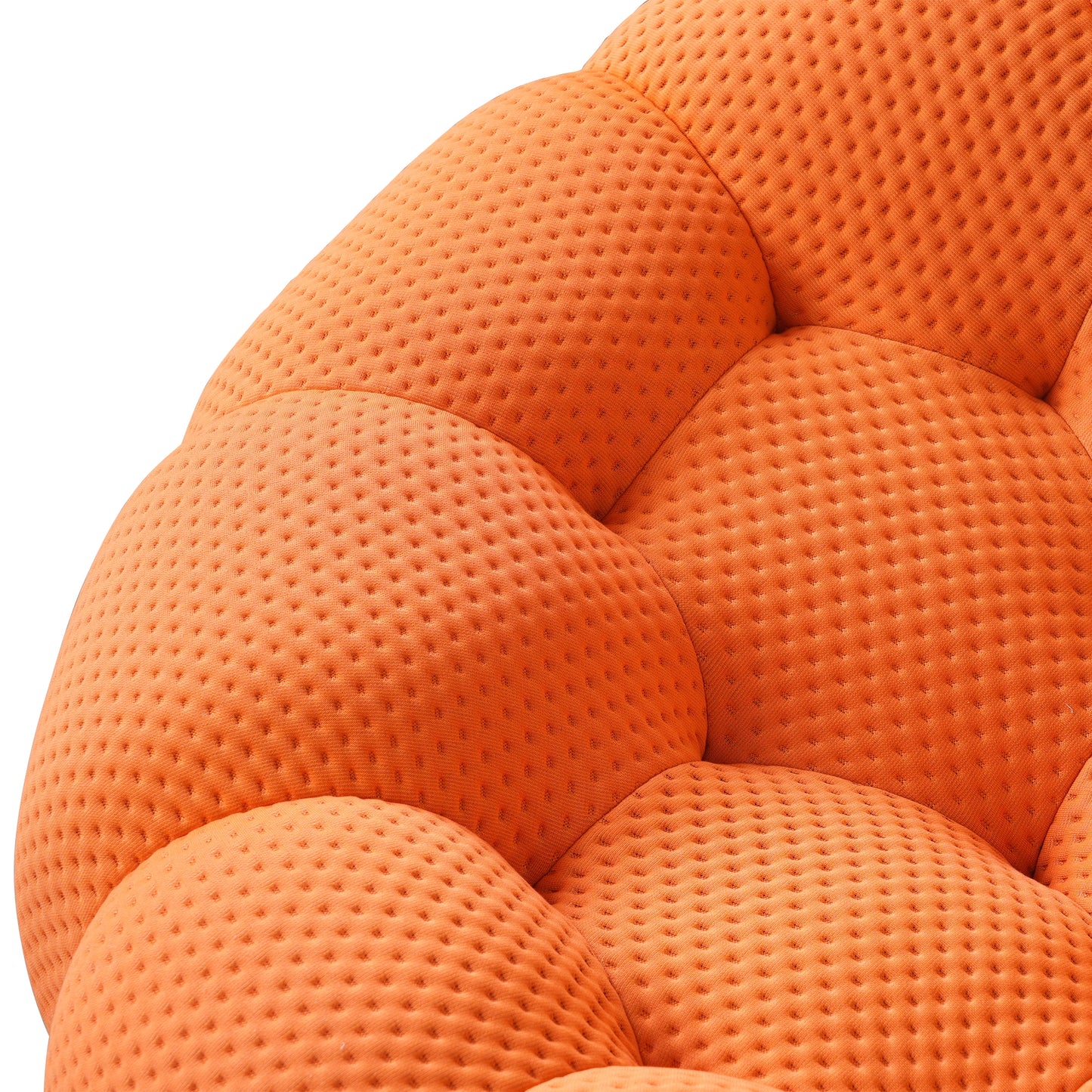 Ljustra Modern Comfy Floor Couch Lazy Sofa 3D Honeycomb Curved Loveseat