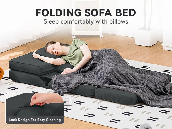 Ljustra Convertible Folding Sofa Bed Sleeper Chair Modern Living Room