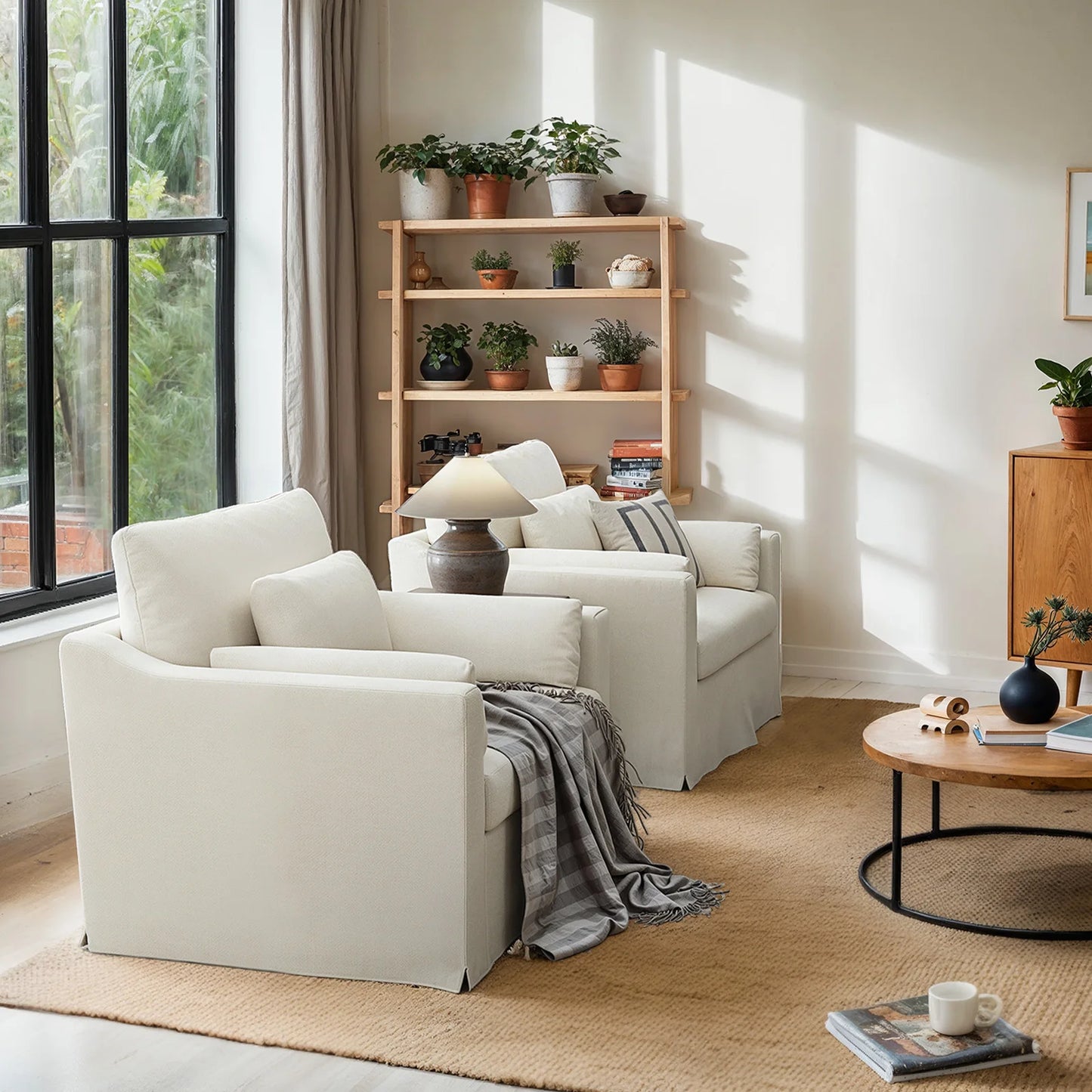 Ljustra Luxury Living Room Sofa Comfortable Couch Washable Cover