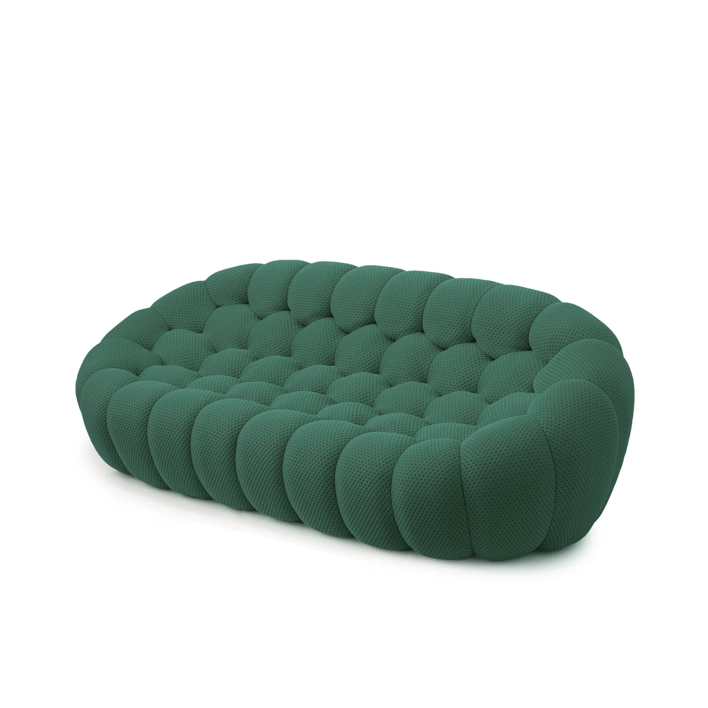 98.43 Inch Comfortable Curved Couch 3D Honeycomb Shape Sofa