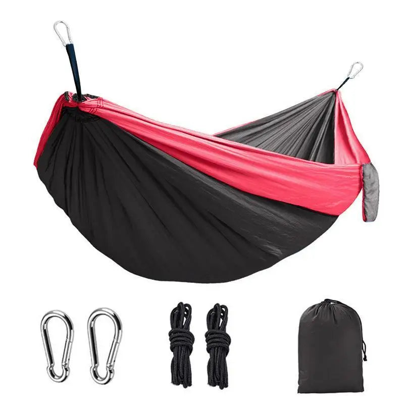 Ultralight Portable Hammock with Steel Clips & Tree Straps for Outdoors