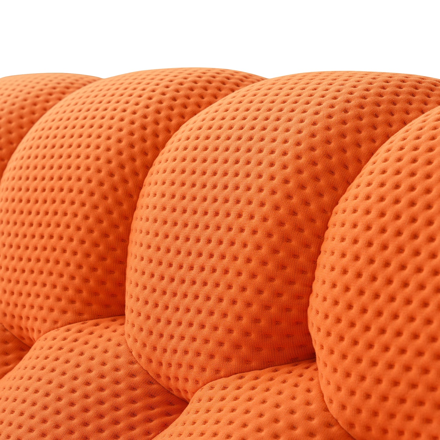 Ljustra Modern Comfy Floor Couch Lazy Sofa 3D Honeycomb Curved Loveseat