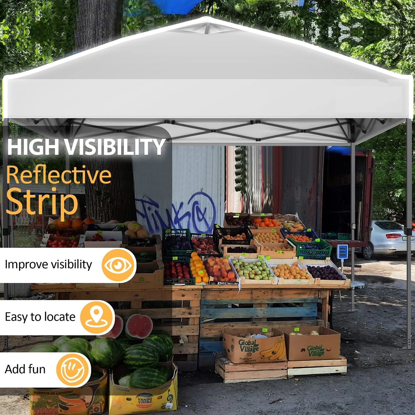10x10 FT Pop Up Canopy Tent Waterproof Outdoor Event Party Tent