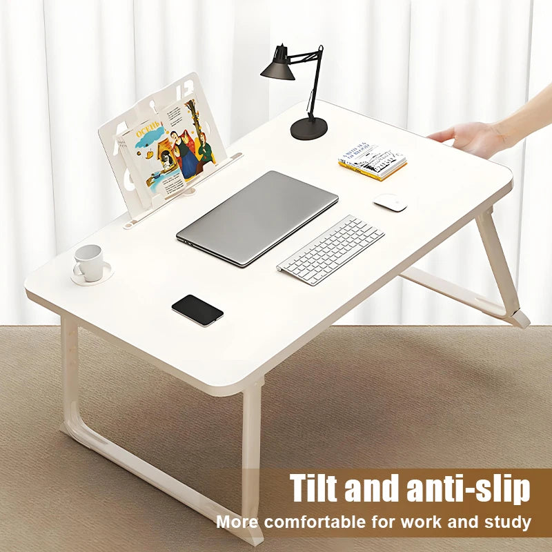 Multi-functional Folding Desk Laptop Table Space-Saving Bay Window Desk