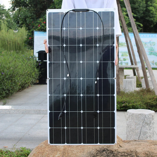 100 Watt Flexible Solar Panel Monocrystalline 12V 24V Battery Charger