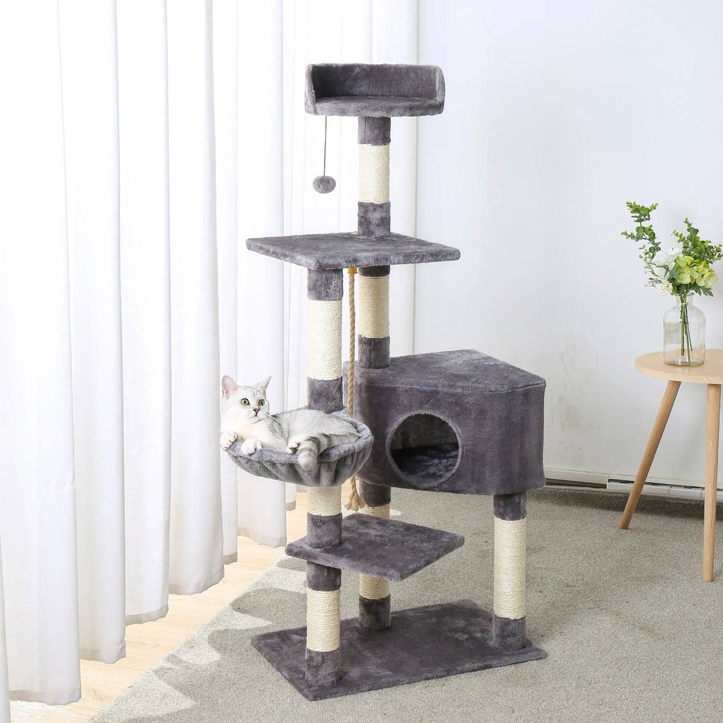 Luxury Cat Climbing Frame Multi-Layer Scratching Post Playground