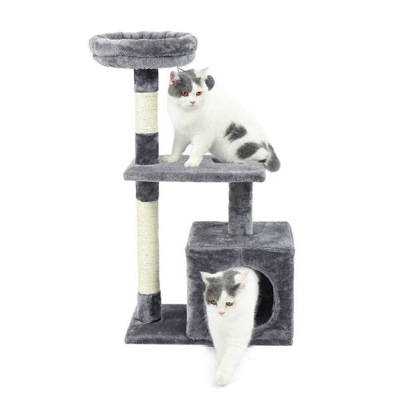 Luxury Cat Climbing Frame Multi-Layer Scratching Post Playground