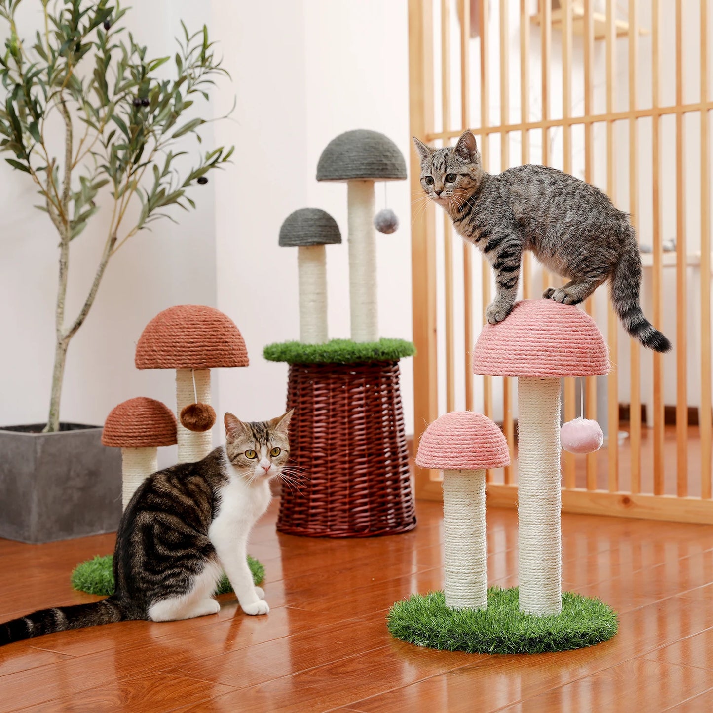 Luxury Cat Climbing Frame Multi-Layer Scratching Post Playground