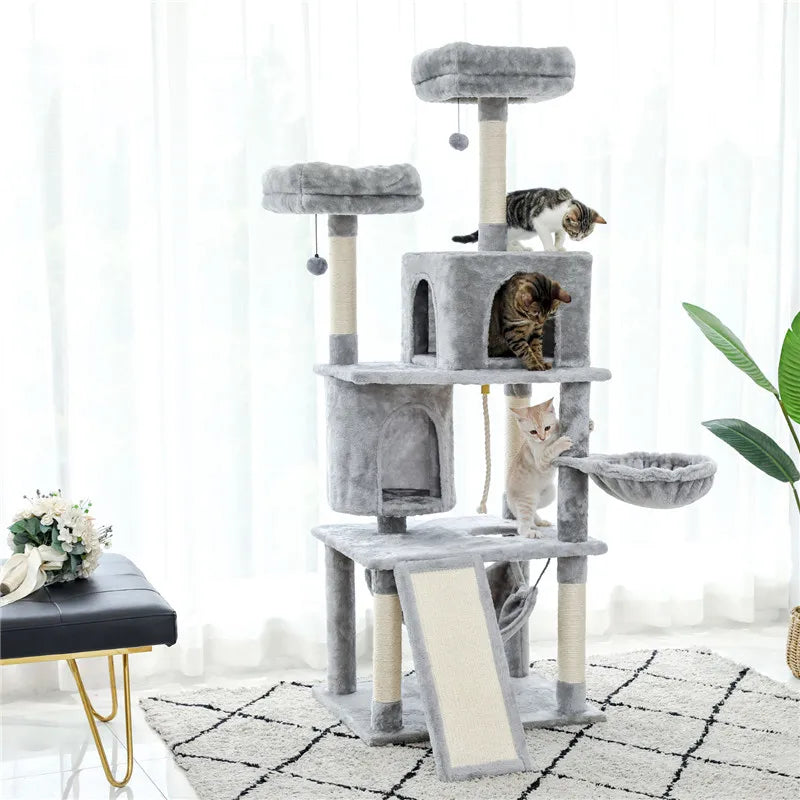 Luxury Cat Climbing Frame Multi-Layer Scratching Post Playground
