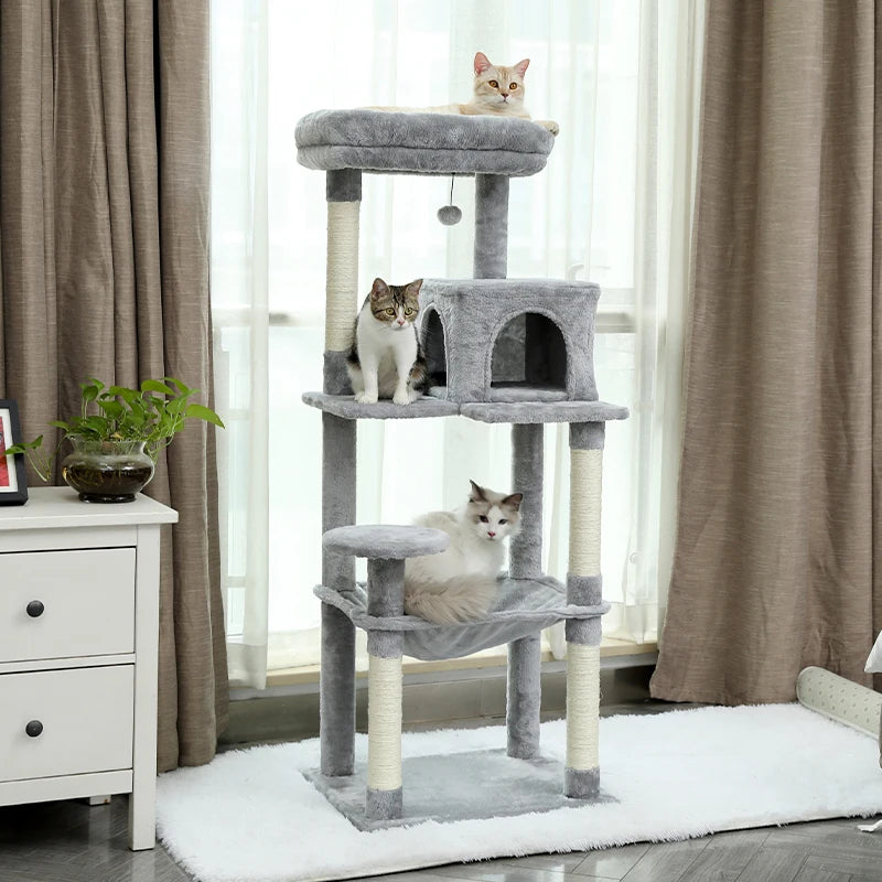 Luxury Cat Climbing Frame Multi-Layer Scratching Post Playground