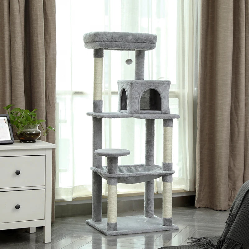 Luxury Cat Climbing Frame Multi-Layer Scratching Post Playground