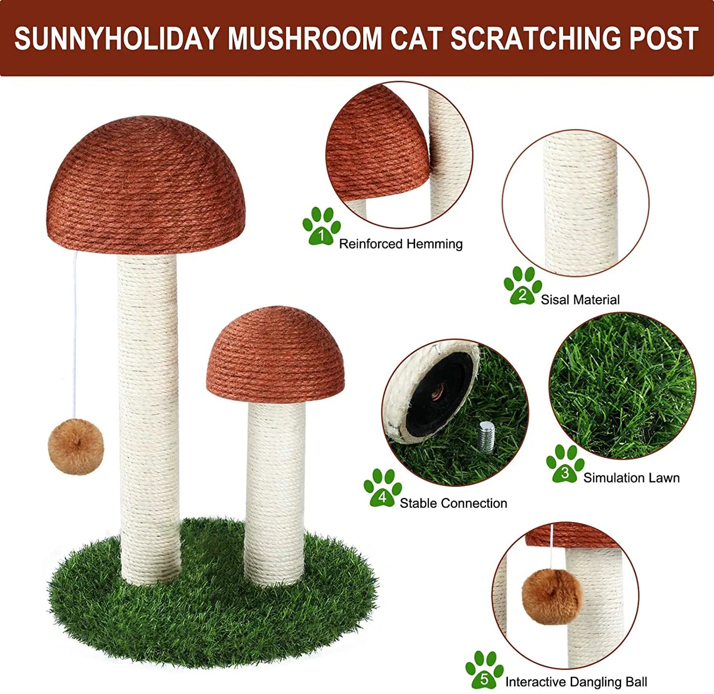 Luxury Cat Climbing Frame Multi-Layer Scratching Post Playground