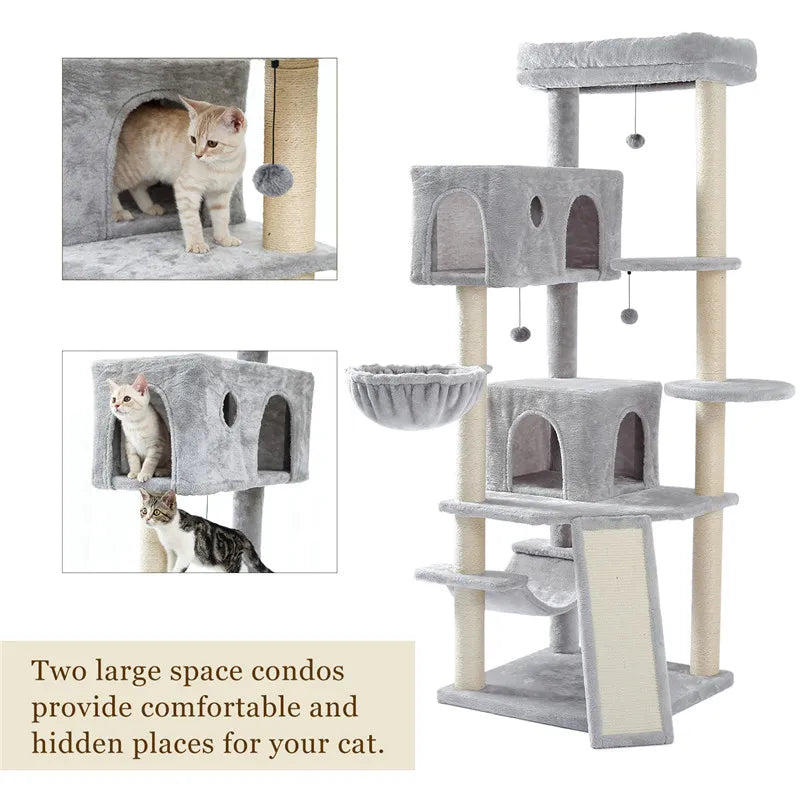 Luxury Cat Climbing Frame Multi-Layer Scratching Post Playground