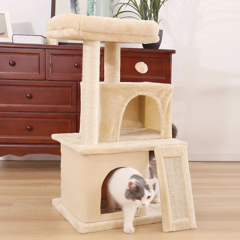 Pet Cat Tree Tower Condo Scratching Post Activity House for Cats