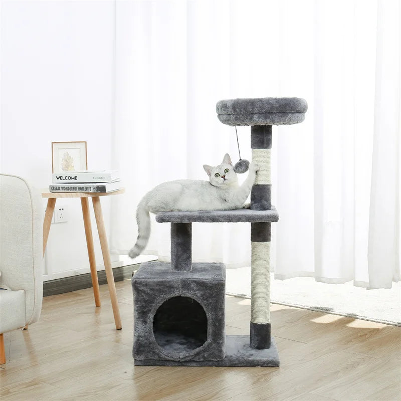 Luxury Cat Climbing Frame Multi-Layer Scratching Post Playground