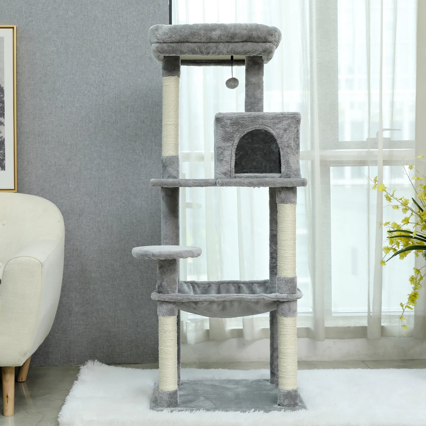 Pet Cat Tree Tower Condo Scratching Post Activity House for Cats