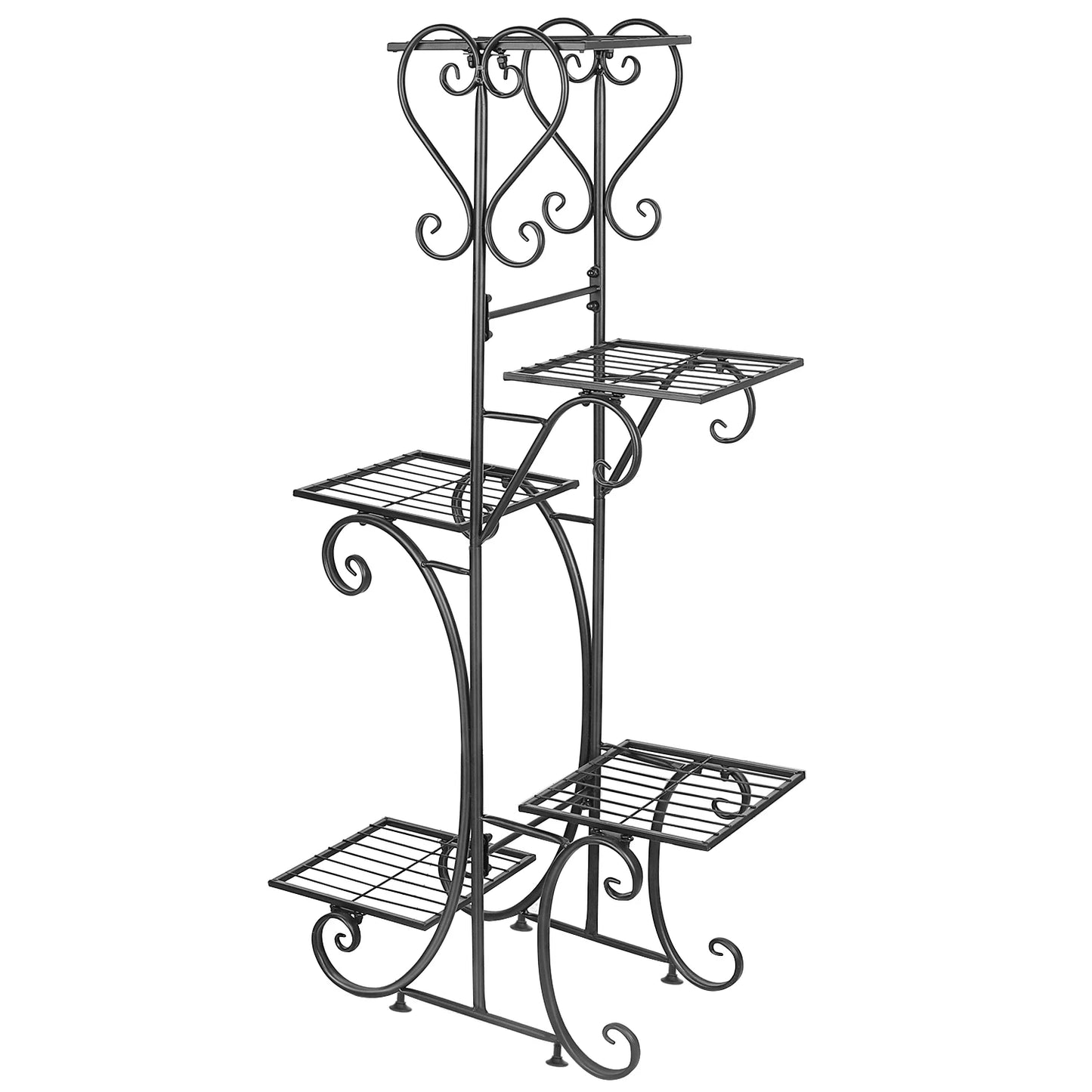 5 Tier Tall Indoor Outdoor Plant Stand Metal Flower Pot Display Rack