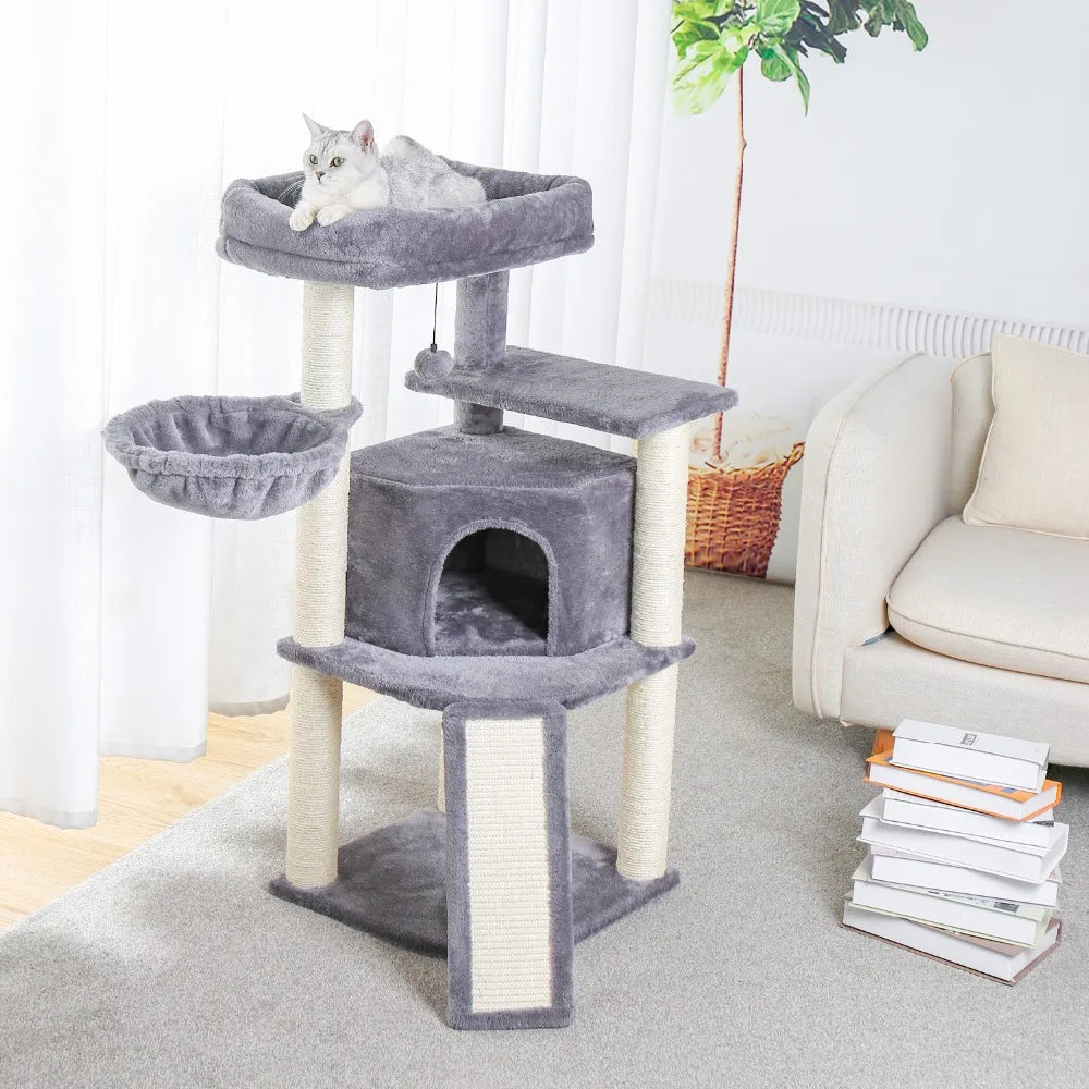 Pet Cat Tree Tower Condo Scratching Post Activity House for Cats