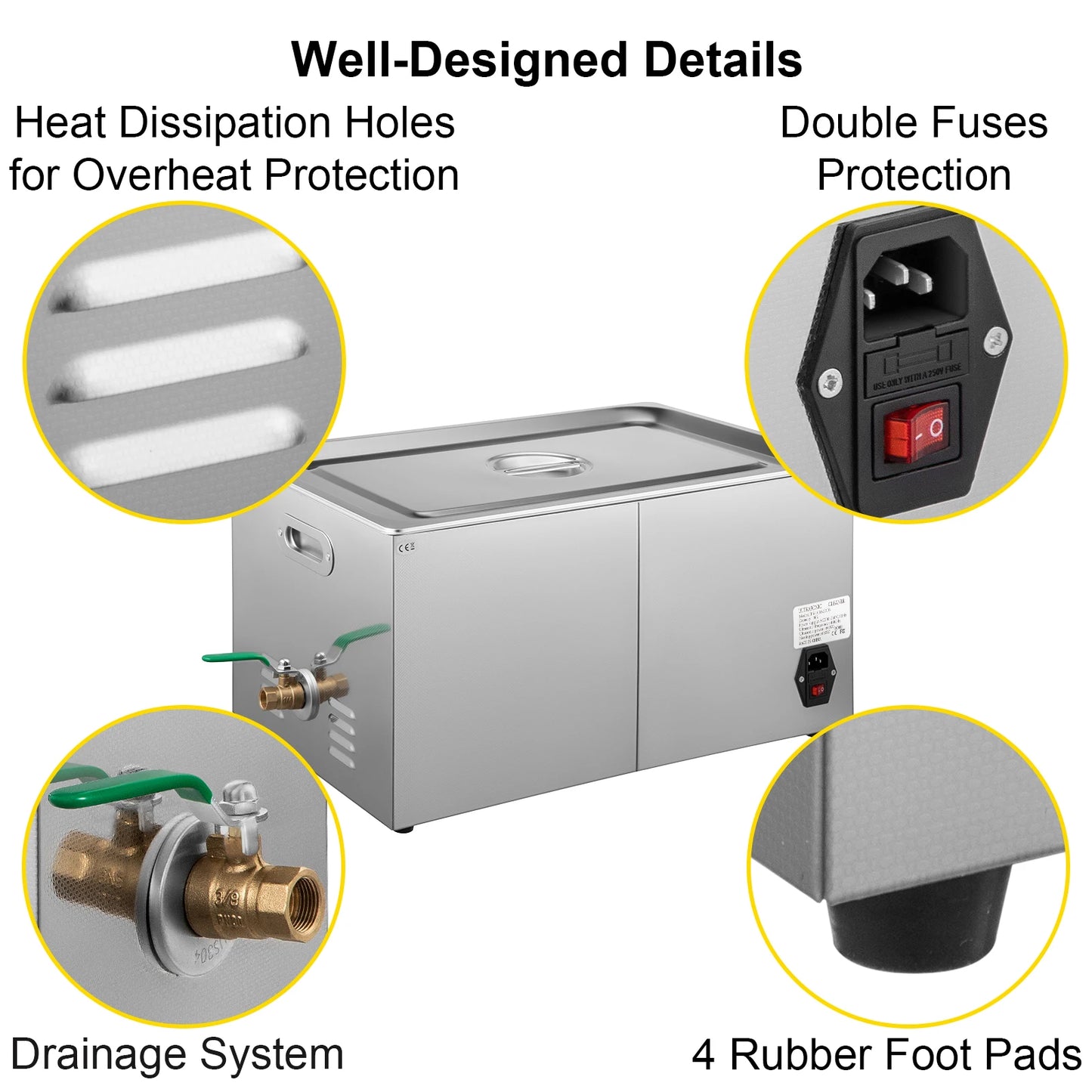 **** Ljustra Ultrasonic Cleaner 1.3-30L Powerful Digital Jewelry Washing Machine