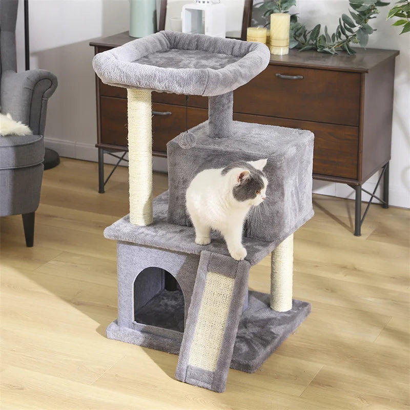 Luxury Cat Climbing Frame Multi-Layer Scratching Post Playground