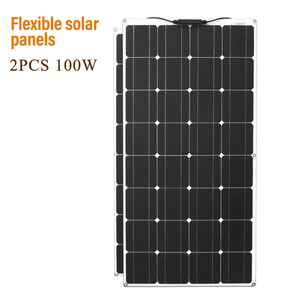 100 Watt Flexible Solar Panel Monocrystalline 12V 24V Battery Charger