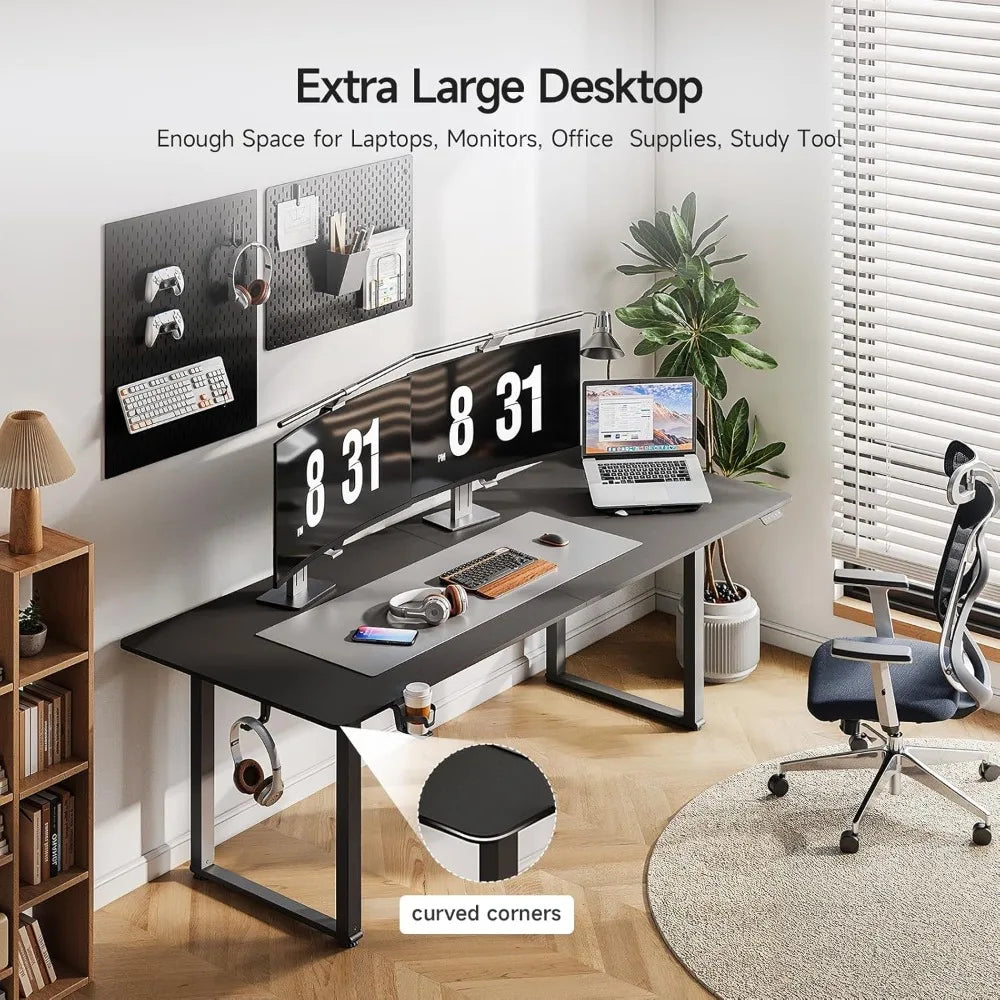 Ljustra 71x32 Inches Adjustable Height Stand Up Desk Dual Motor Memory Controller