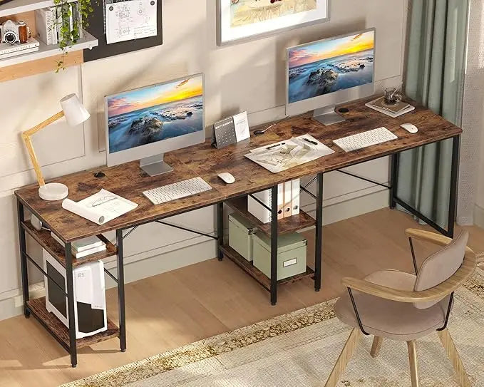 L Shaped Desk Reversible Corner Computer Desk for Home Office Large Writing