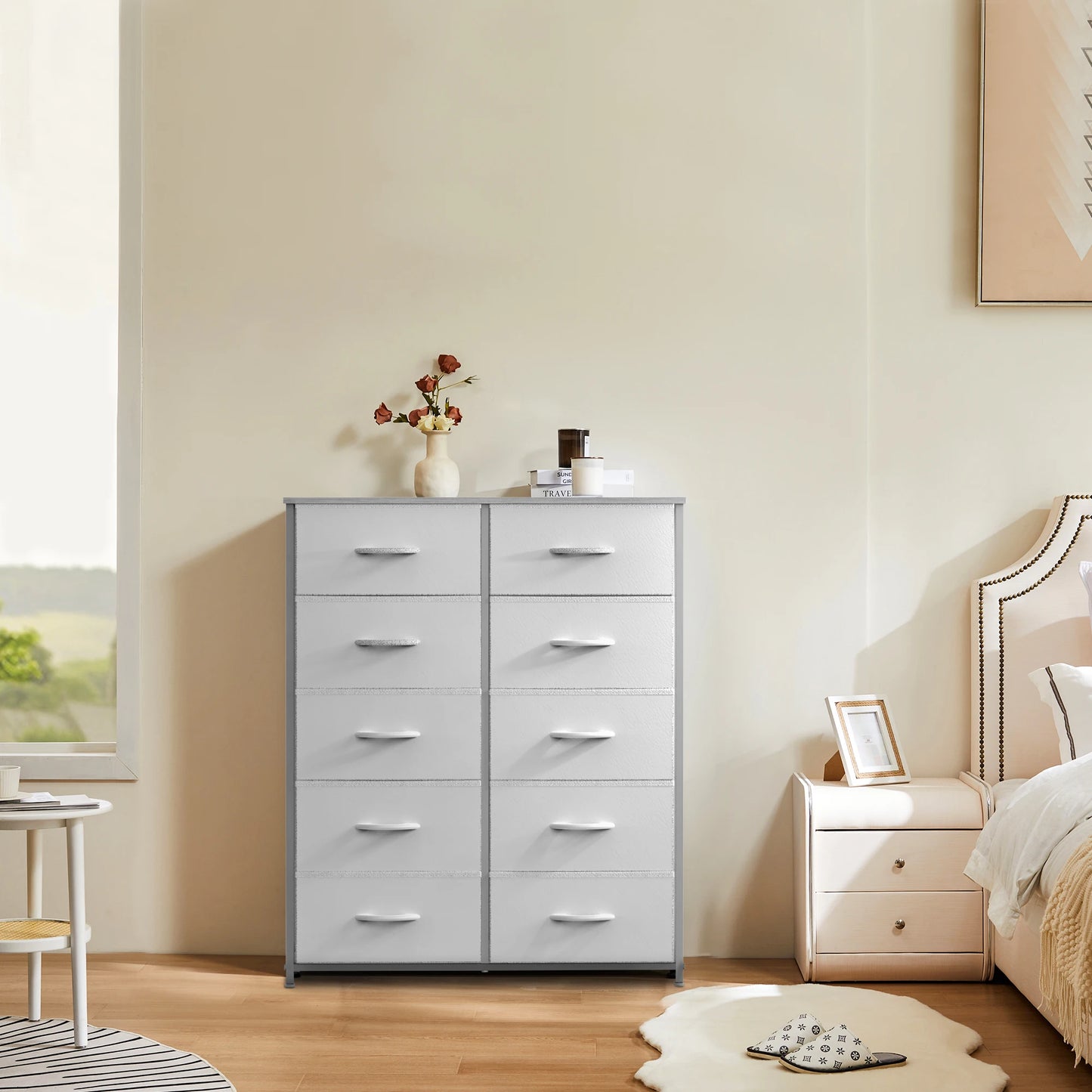 Ljustra Modern Wardrobe Closet Storage 5 7 10 Fabric Drawers Chest