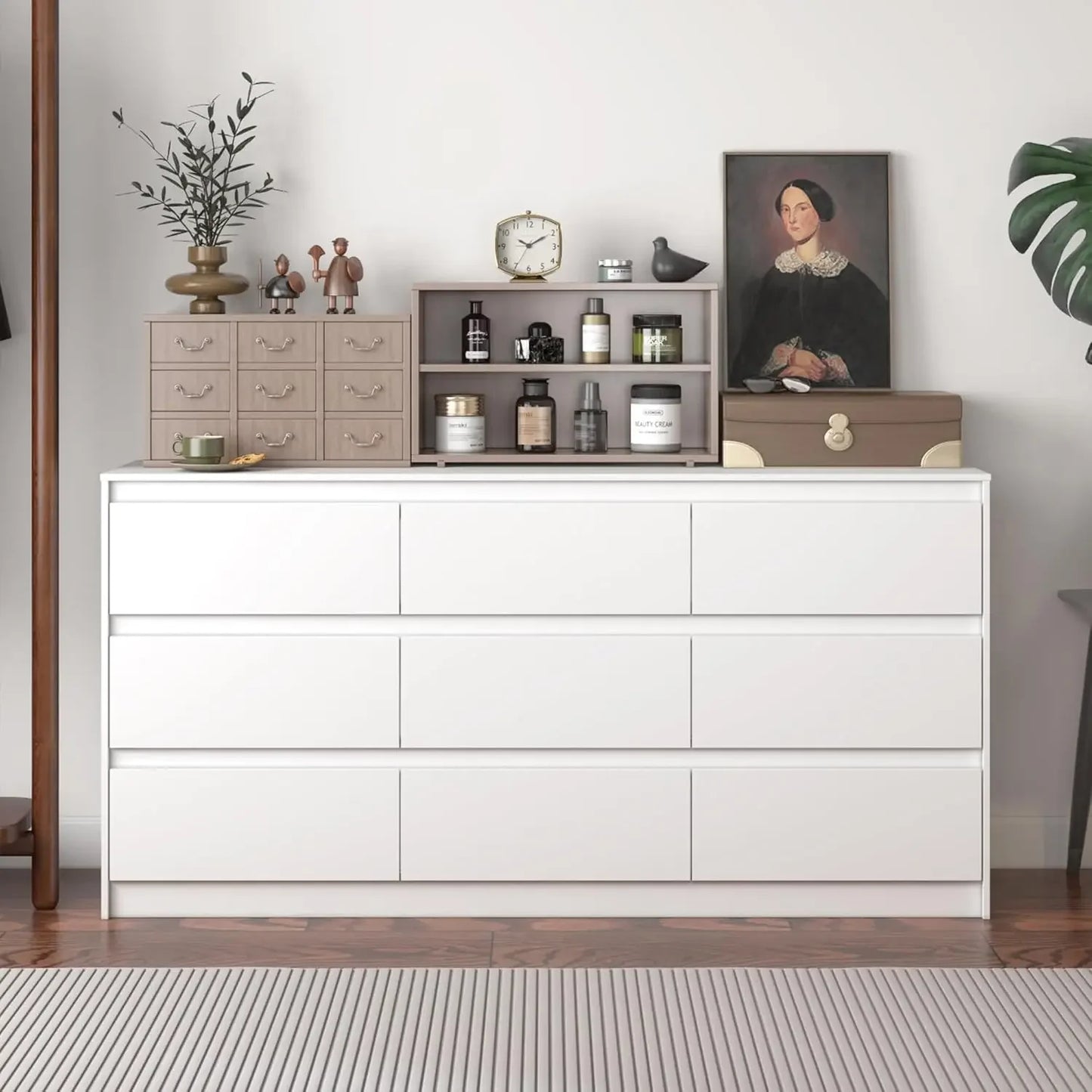 Ljustra Dresser Bedroom 9 Deep Drawers Modern Chest Freestanding Storage