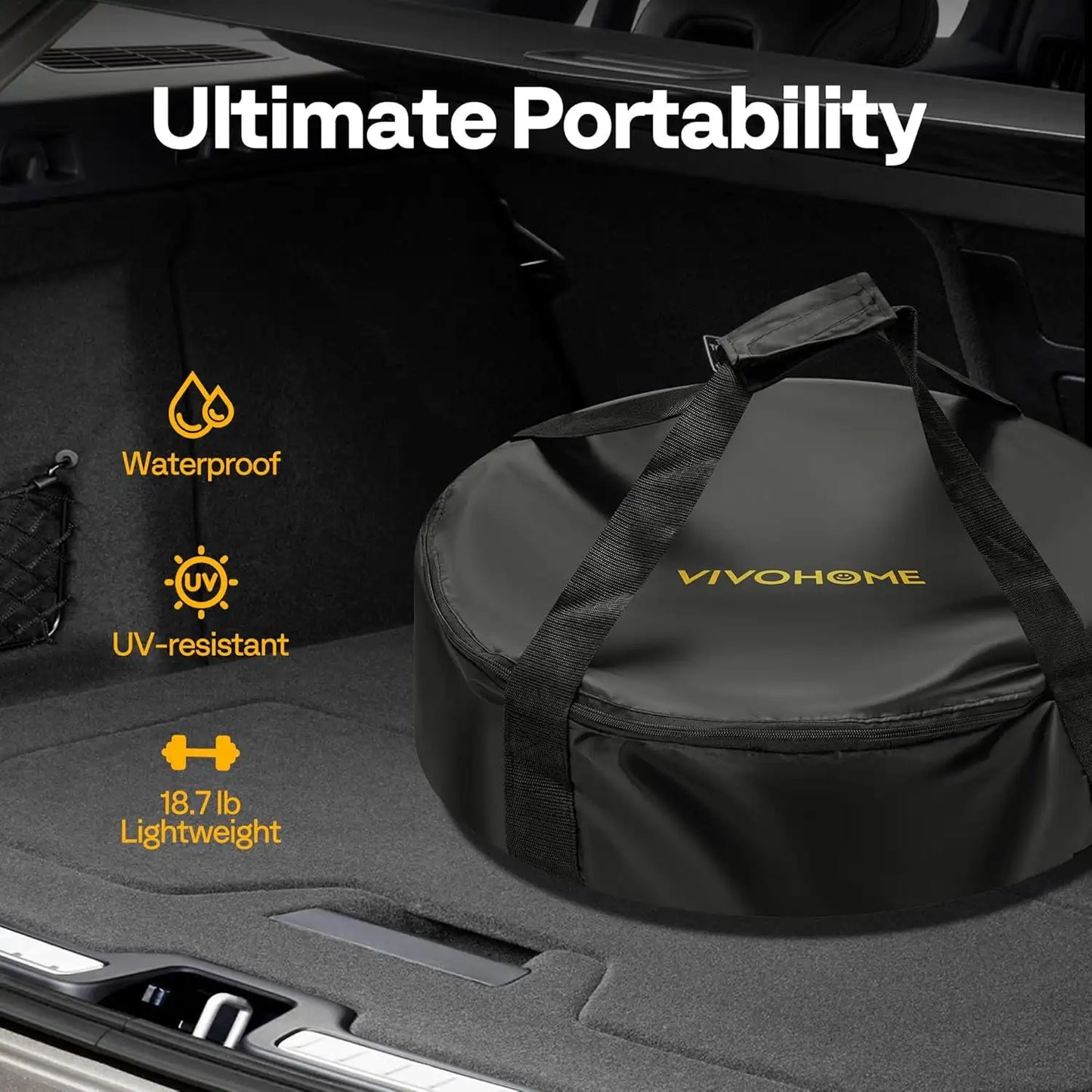 Portable Propane Fire Pit 58000 BTU Smokeless Outdoor Design with Carry Bag