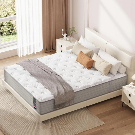 Ljustra Twin XL Mattress 12 inch Hybrid Gel Memory Foam Pocket Springs